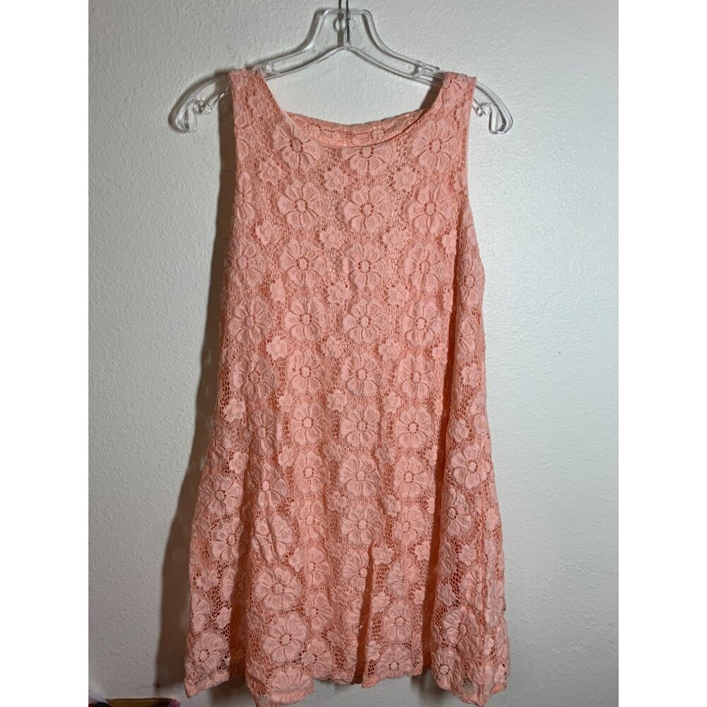 Altar'd State Lace Dress Floral Party Business Casual Cocktail Boho Pink Medium